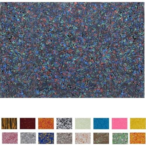 FLEOR 1PC Celluloid Guitar Pickguard Material Blank Sheet Scratch Plate 4Ply 430x290x2.3mm,18 Colors Options