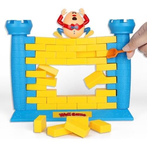Desktop Funny Gadgets Push Wall Board Game Demolish Creative Wall Humpty Dumpty Game Parent-Child Educational Interactive Toy