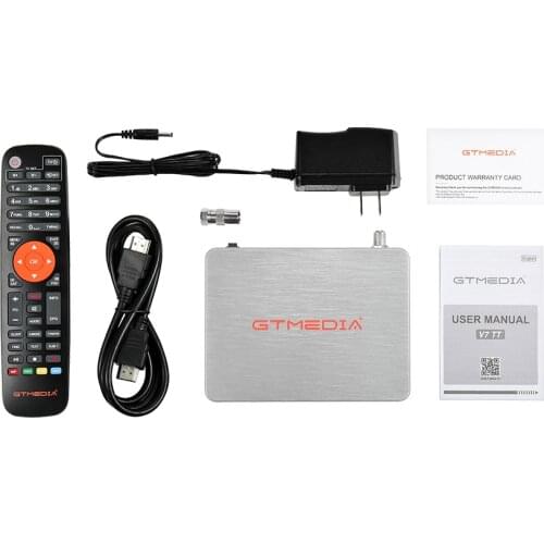 5PCS GTMEDIA V7 TT Satellite TV Receiver H.265 DVB-T2 /C Digital Wifi tv box Receiver stock now with USB Wi-Fi upgrade TT Pro