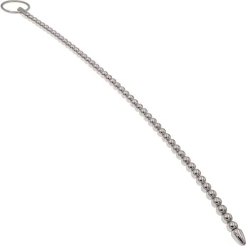 6mm/8mm Beads Penis Plugs Urethral Dilator Stainless steel Penis Insertion Chastity Urethra Sounding Toys For Men BDSM Sex Toy