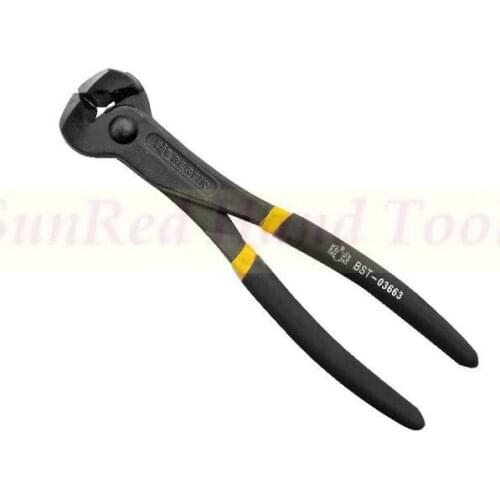 BESTIR taiwan chromium-vanadium steel HRC55-60 8" Flat End Type Mosaic Cutting Plier NO.03663 freeship