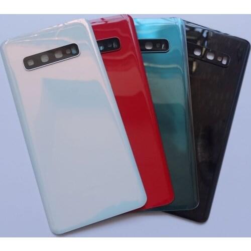 Rear Battery Door Case Back Glass Housing Cover With Camera Lens For Samsung Galaxy S10 G973 S10 Plus S10+ G975