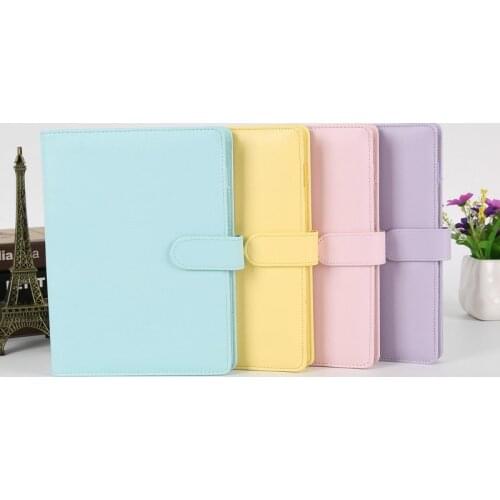Pu Leather-proof A5 A6 Notebook Diary Schedule Schedule Diary Binder Cute School Supplies Macaron Notebook Notebook Office