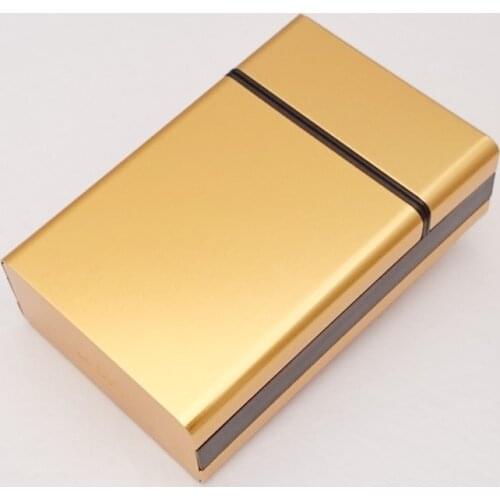 NEW 1PCS Slide Up aluminium alloy cigarette case hold 20pcsCigarette box /pocket 5 Colors Portable For 83mm Mens Cigarettes