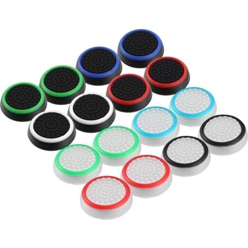 2pcs/lot Game Accessory Protect Cover Silicone Thumb Stick Grip Caps for PS4 PS3 for Xbox 360 for Xbox one Game Controllers