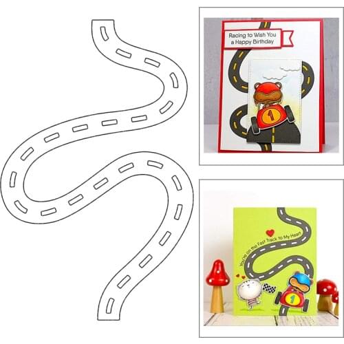 2021 New Curve Highway Metal Cutting Dies For DIY Embossing Craft Making Album Scrapbooking Decoration Greeting Card No Stamps