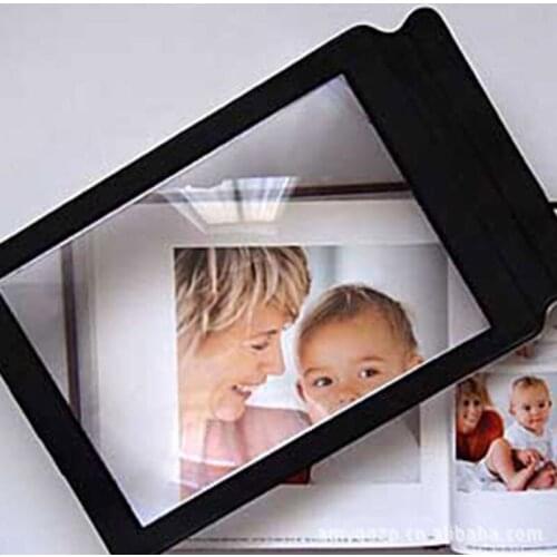 30X19.5X0.6cm Ultra Thin Large Magnifier Glass Magnifying Glass Loupe For Reading Black Drop shipping Magnifier