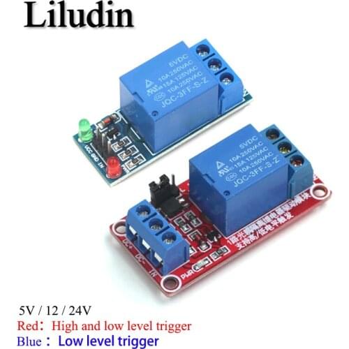5V 12V 24V high and low level trigger 1 Channel Relay Module interface Board Shield For PIC AVR DSP ARM MCU Arduino low level