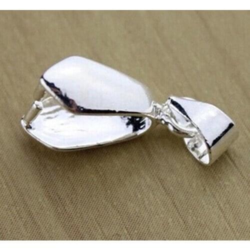 70% Hot Sale 10 Pcs Silver Plated Clasps for Pendant Practical Findings Clip Jewelry Connector