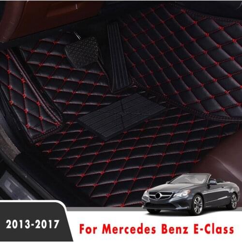 Car Floor Mats For Mercedes Benz E-Class 2017 2016 2015 2014 2013 Carpets Rugs Custom Auto Interior Accessories Foot Pads Cover