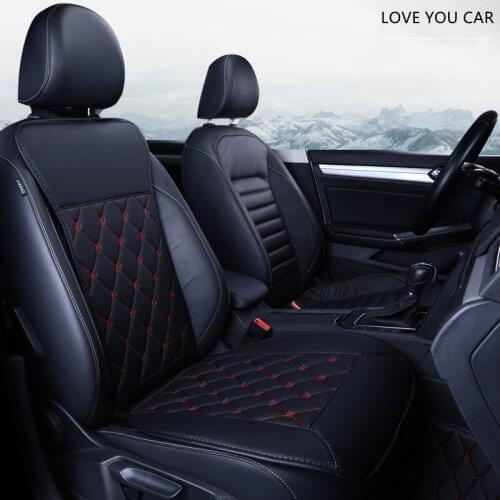 Car front single sheet single seat cushion leather main and co-pilot seat cover for all seasons