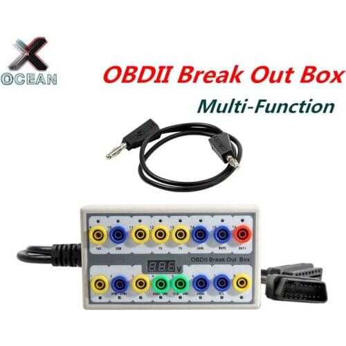 Auto Connector OBDII Break Out Box OBD OBD2 Ptotocols Detector Diagnostic Link Connector For OBD2 Line Signal Judgement