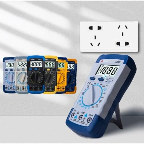 New A830L LCD Digital Multimeter Tragbare DC Spannung Diode Freguency Multitester Handheld Volt Tester Test Strom Ohmmeter