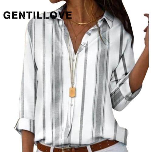 Женские хлопковые рубашки GENTILLOVE China At AliExpress