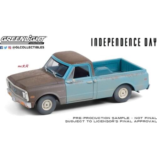 GreenLight 1:24 1971 Chevrole C-10 Alloy Metal Diecast Cars Model Toy Vehicles For Children Boy Toys