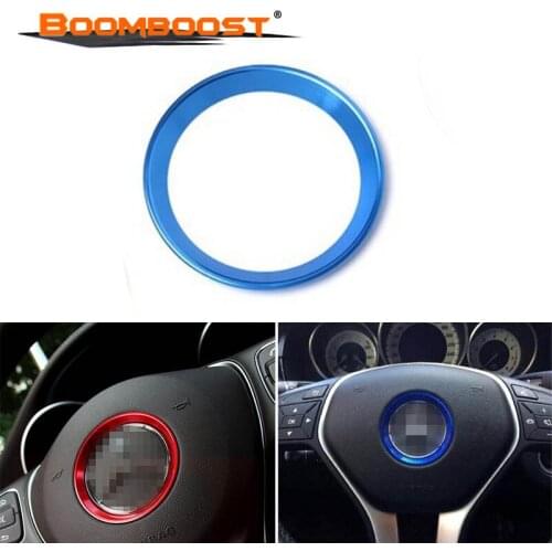 Steering wheel ABS Chrome trim cover ring FOR Benz new C level W205 C200L GLE auto accessories 2 colors to choose