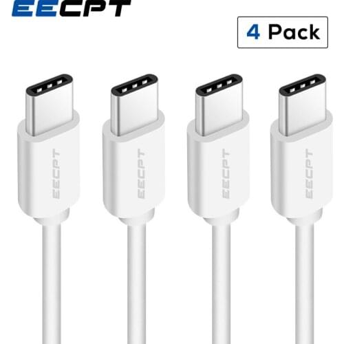 EECPT 4 Pack USB Type C Cable for Samsung S9 S8 Quick Charge Data Wire Type-C Phone Charger Cable for Huawei P20 Lite USB C Cord