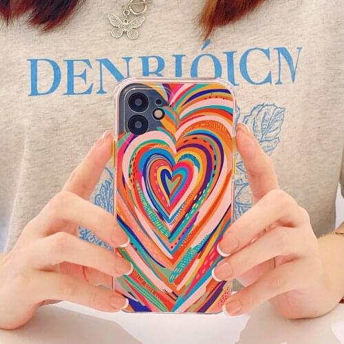 Tobebest Camouflage Love Heart Phone Cases for iPhone 12 Pro Max 11 PRO MAX X XS XR 7 8 PLUS SE 2020 Shell Soft Cover