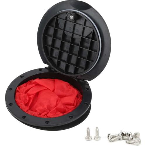 8/9in Waterproof Round Hatch Cover Deck Plate Kit & Storage Bag Nylon UV& Sun Protection Boat Cover for Marine Boat Kayak Canoe