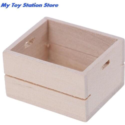 1:12 Dollhouse Miniature Wooden Vegetable Fruits Basket Furniture Accessories