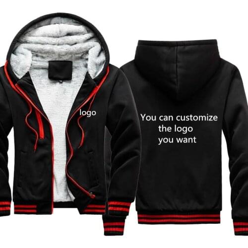 2020 New winter mens jacket custom LOGO logo fashion casual jacket custom cotton high-quality Mens plus fleece top