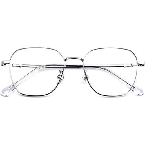 Fashion Retro Squared Metal Frame Fullrim Blu Light Blocking Memory Temples Reading Glasses Men Women+1 +1.5 +2 +2.5 +3 +3.5 +4