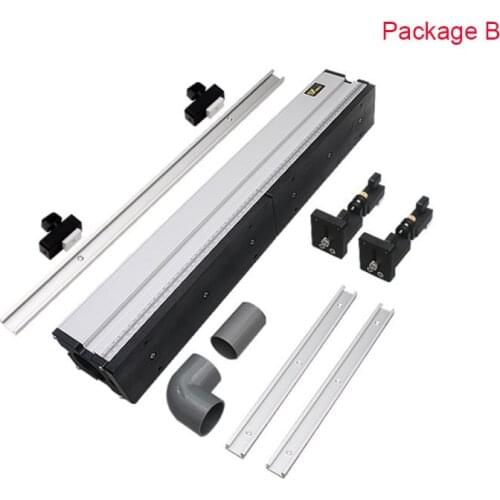 One Set Woodworking Aluminium Profile Fence with Sliding Brackets Tools for Workbenches Wood Work RouterTable Saw Table DIY Kit