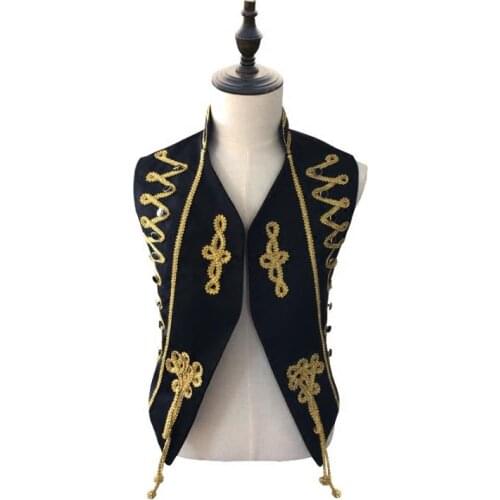 Original england palace men vest clothing camiseta tirantes hombre personalized singer dance stage street star style dress black