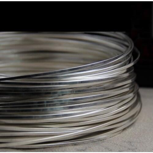0.6mm to 1.1mm 999 Sterling Silver Square Wire Solid For Jewelry DIY Sterling Silver Beading Cable Accessories