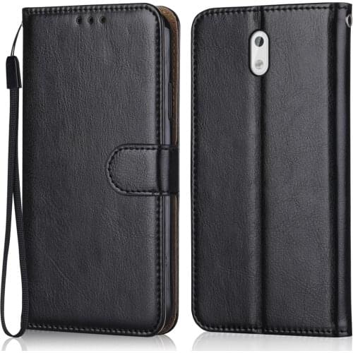 Luxury Leather Case for On NOKIA 3 TA-1032, TA-1020, TA-1028, TA-1038 Wallet Stand Flip Case Phone Bag with Strap