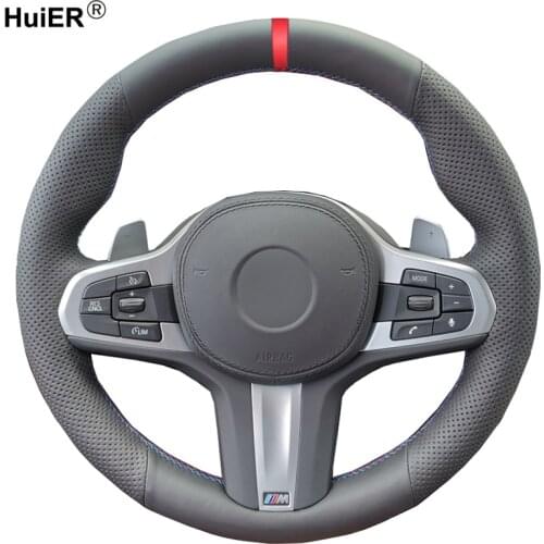 Hand Sewing Car Steering Wheel Cover Funda Volante For BMW M Sport G30 G31 G32 G20 G21 G14 G15 G16 G01G02 G05 Car Accessories