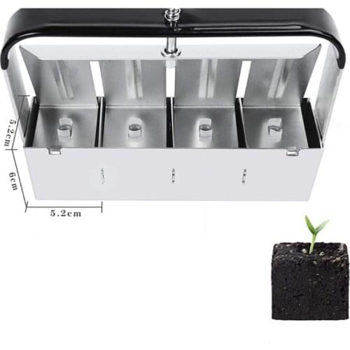 Mini Hand-held Soil Blocker Soil Blocking Tool Seed Starting Plugs Seeds Starter Pallet Seedling Soil Block Maker T5UC