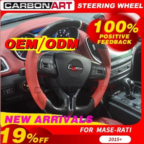 Carbon fiber steering wheel for Maserati for ghibli for levante SUV 157 for Quattroporte 156 interior car for maserati GT 2018