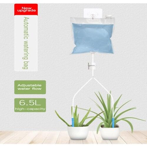 6.5L Water Bag Automatic Watering System Adjustable Control Valve Switch Automatic Drip Irrigation Kit Indoor Watering Devices