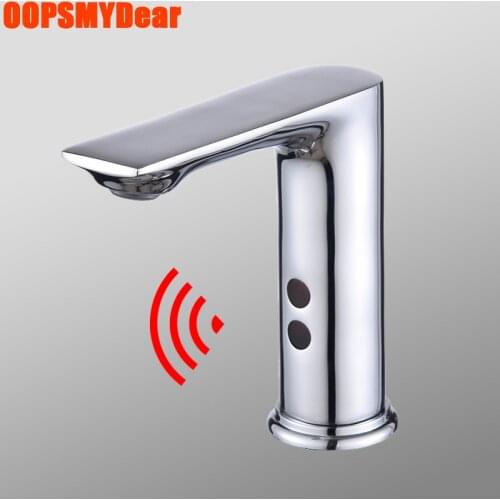 Infrared Motion Sensor Faucets Bathroom Touchless Smart Chrome Tap Wash Basin Sink Copper Kraan Deck Mounted Ingelligent Faucet