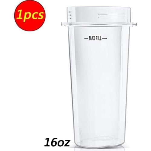 1PCS Portable 16 oz Ounce Cup Spare Replacement Parts Accessories for Nutri Ninja Auto-iQ 900W 1000W and Duo Blenders Juicer