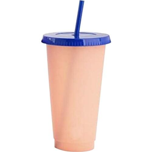 700ml Water Cup Eco-friendly Large Capacity PP Color Changing Drinking Cup for Home