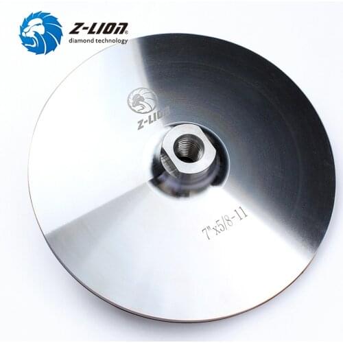 Z-LION 7 lnch 178mm Backer Pads AIuminum Based M14 5/8-11 Thread Backer HoIder Pad Hook & Loop For Diamond PoIishing Pad WheeI
