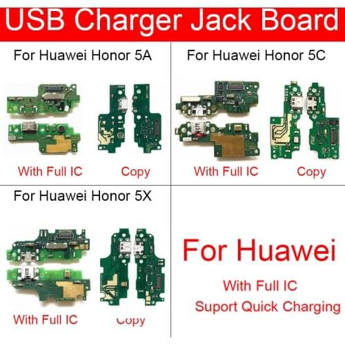USB Charger Jack Plug Board For Huawei Honor 5A 5C 5X Usb Charging Dock Connector Board Flex Cable Ribbon Replacement Repair