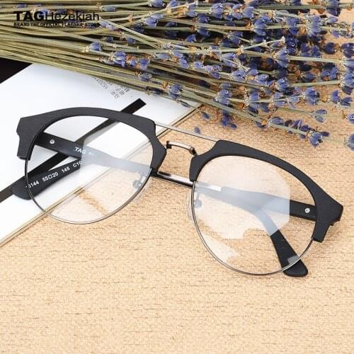 TAG Hezekiah Brand 2019 Glasses Frame Wooden Fashion Retro Full Rim Eyeglasses Eye Glasses Frames For Women Brand Designers Rate