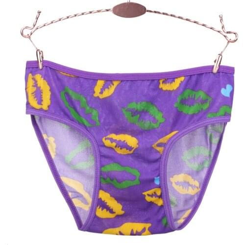 Womens Sexy Underwear Panties Seamless Cotton Breathable Panty Print Colorful Briefs Plus Size Girls Underwear Briefs Panties