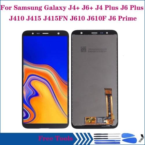 For Samsung J6+ J610 J6 plus J6 Prime 2018 LCD Display Touch Screen Assembly For Samsung J4+ J4 Plus J4 core J410 J415FN Scree