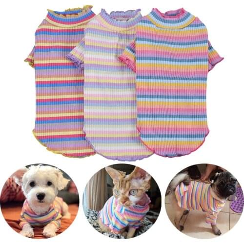 1PC Pet Dog Clothes Puppy Vest T-Shirt Shirt Cute Pet Pajamas Bottoming For Shirt Small Dogs Puppy Outfit Pet Clothes