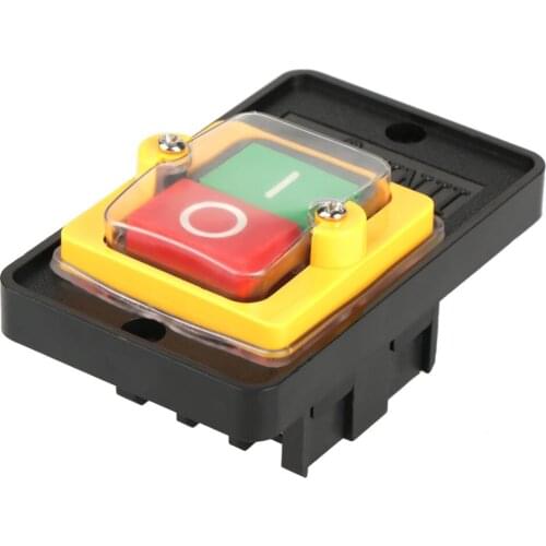 1Pcs Button Switch KA0-5 380V 10A Black 2 Position Power Control Pushbutton Push Button Switch Wide Application Scope