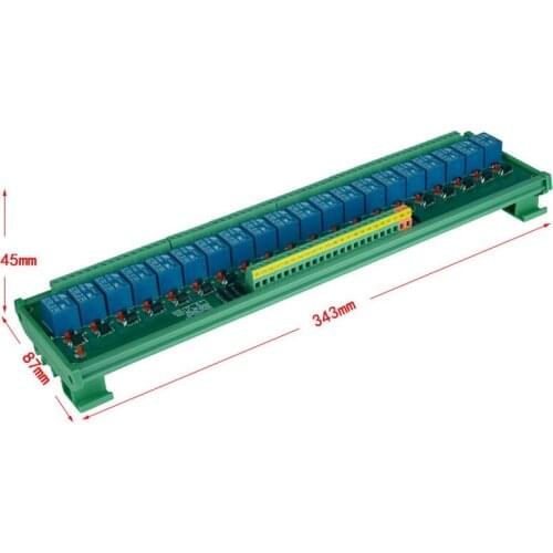 20 channel Trigger Voltage Relay Module PLC realy module optocoupler relay module DIN rail mounting. PLC control module