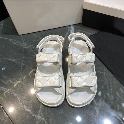 2021 summer new sandals casual high-quality sandals all-match flat-bottom beach womens sandals fashion high-quality sandals