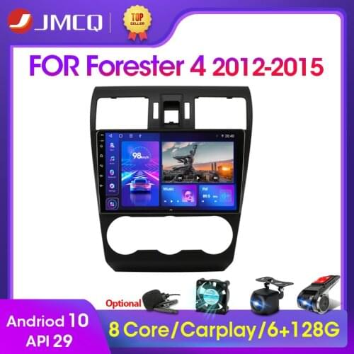 JMCQ Android 9.0 DSP Car Radio Multimidia Video Player Navigation GPS Autoradio For Subaru Forester 4 SJ XV 2012-2015 2din 2 Din
