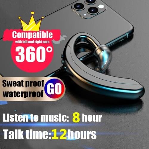 Wireless Bluetooth Earphone Business Noise Control Headset With Mic Sport Ear-hook Earphones For iPhone 12 Samsung xiaomi