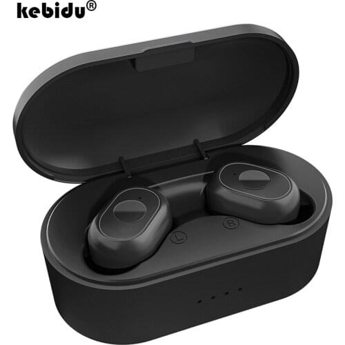 Kebidu Touch Control Wireless Headphones HIFI TWS Bluetooth 5.0 Earphones with Microphone Mini Earbuds Sport Heasets