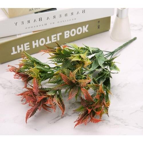 5pcs Artificial Mimosa pudica Linn Branch Plant Wall For Flower Arrangement Props Wedding Bouquet Home Bar Hotel Decoration